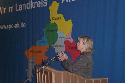 Bildungsministerin Doris Ahnen sprach in Wissen über die rheinland-pfälzische Schulstrukturreform.