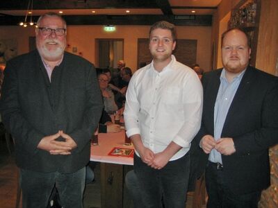 Die SPD hatte zum Polit. Aschermittwoch eingeladen. Von links: Walter Strunk, Martin Diedenhofen, Andreas Hundhausen.