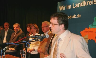 Der SPD-Kreisverband hatte zum Bürgerempfang mit Kurt Beck (2. von links) eingeladen.